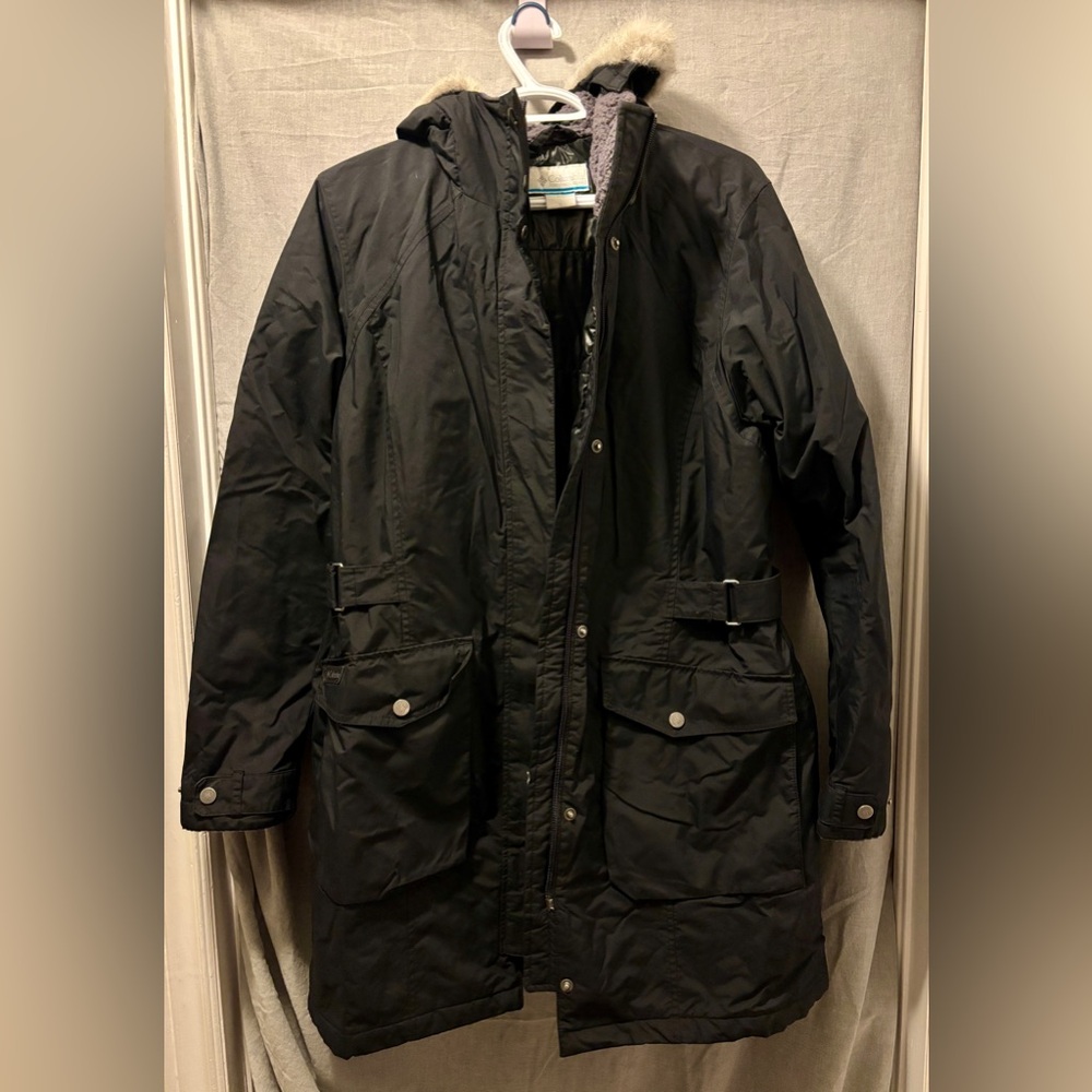 Women’s Black Columbia Parka Coat